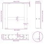 Patas de mesa de centro antracita 2uds acero 30x(30-31) cm de , Patas para mesas - Ref: Foro24-4013254, Precio: 48,40 €, Desc...