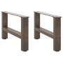 Patas para mesa de centro de acero natural 2 uds 50x(30-31) cm de , Patas para mesas - Ref: Foro24-4013263, Precio: 59,94 €, ...