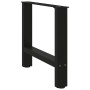 Patas de mesa de centro acero negro 2 uds 50x(42-43) cm de , Patas para mesas - Ref: Foro24-4013280, Precio: 68,99 €, Descuen...