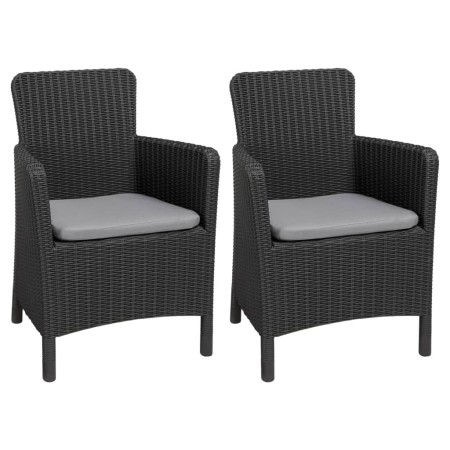 Keter Silla de comedor de jardín Trenton grafito de , Sillas de jardín - Ref: Foro24-3082796, Precio: 212,89 €, Descuento: %