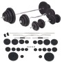 Banco musculación con soporte pesas, pesas y mancuernas 120 kg de , Máquinas de levantamiento de pesas - Ref: Foro24-275378, ...