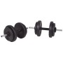 Banco musculación con soporte pesas, pesas y mancuernas 120 kg de , Máquinas de levantamiento de pesas - Ref: Foro24-275378, ...