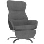 Sillón de relax con reposapiés tela gris oscuro de , Sillones - Ref: Foro24-3097466, Precio: 119,95 €, Descuento: %