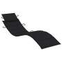 Tumbona mecedora con cojín madera maciza de teca de , Tumbonas - Ref: Foro24-3063340, Precio: 351,72 €, Descuento: %