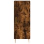 Aparador de madera contrachapada roble ahumado 34,5x34x180 cm de , Aparadores - Ref: Foro24-3189626, Precio: 80,13 €, Descuen...