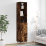 Aparador de madera contrachapada roble ahumado 34,5x34x180 cm de , Aparadores - Ref: Foro24-3189618, Precio: 89,67 €, Descuen...