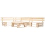 Muebles de palets de jardín con cojines arena 4 piezas madera de , Conjuntos de jardín - Ref: Foro24-277487, Precio: 396,87 €...