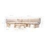 Muebles de palets de jardín con cojines arena 4 piezas madera de , Conjuntos de jardín - Ref: Foro24-277487, Precio: 396,87 €...