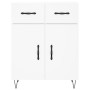 Aparador alto madera contrachapada blanco 69,5x34x180 cm de , Aparadores - Ref: Foro24-3200545, Precio: 159,10 €, Descuento: %