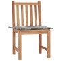 Sillas de jardín 2 unidades madera maciza de teca con cojines de , Sillas de jardín - Ref: Foro24-3062930, Precio: 235,71 €, ...