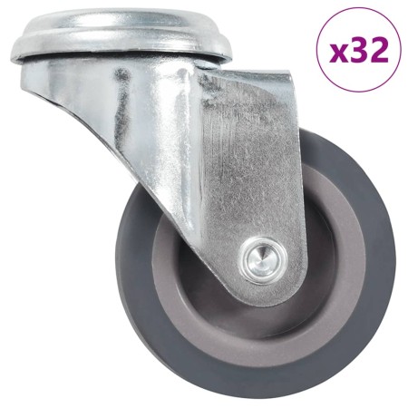 Ruedas giratorias con agujero pasador 32 unidades 50 mm de , Manipulación de materiales - Ref: Foro24-277845, Precio: 84,74 €...