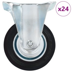 Ruedas fijas 24 unidades 100 mm de , Manipulación de materiales - Ref: Foro24-277954, Precio: 112,71 €, Descuento: %