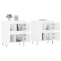 Aparadores 2 uds madera contrachapada blanco brillo de , Aparadores - Ref: Foro24-3190175, Precio: 144,84 €, Descuento: %