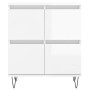 Aparadores 2 uds madera contrachapada blanco brillo de , Aparadores - Ref: Foro24-3190175, Precio: 144,84 €, Descuento: %