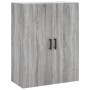 Aparador alto madera contrachapada gris sonoma 69,5x34x180 cm de , Aparadores - Ref: Foro24-3195969, Precio: 177,00 €, Descue...