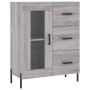 Aparador alto madera contrachapada gris sonoma 69,5x34x180 cm de , Aparadores - Ref: Foro24-3195969, Precio: 177,00 €, Descue...