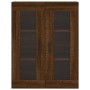 Aparador alto madera contrachapada marrón roble 69,5x34x180 cm de , Aparadores - Ref: Foro24-3198416, Precio: 205,10 €, Descu...