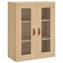 Aparador alto madera contrachapada color roble 69,5x34x180 cm de , Aparadores - Ref: Foro24-3198572, Precio: 171,78 €, Descue...