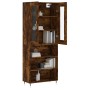 Aparador alto madera contrachapada roble ahumado 69,5x34x180 cm de , Aparadores - Ref: Foro24-3198710, Precio: 135,14 €, Desc...