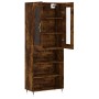 Aparador alto madera contrachapada roble ahumado 69,5x34x180 cm de , Aparadores - Ref: Foro24-3198710, Precio: 135,14 €, Desc...