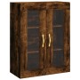 Aparador alto madera contrachapada roble ahumado 69,5x34x180 cm de , Aparadores - Ref: Foro24-3198710, Precio: 135,14 €, Desc...