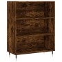 Aparador alto madera contrachapada roble ahumado 69,5x34x180 cm de , Aparadores - Ref: Foro24-3198710, Precio: 135,14 €, Desc...