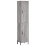 Aparador alto madera contrachapada gris Sonoma 34,5x34x180 cm de , Aparadores - Ref: Foro24-3198799, Precio: 108,94 €, Descue...