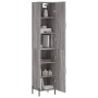 Aparador alto madera contrachapada gris Sonoma 34,5x34x180 cm de , Aparadores - Ref: Foro24-3198799, Precio: 108,94 €, Descue...