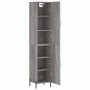 Aparador alto madera contrachapada gris Sonoma 34,5x34x180 cm de , Aparadores - Ref: Foro24-3198799, Precio: 108,94 €, Descue...