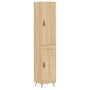 Aparador de madera contrachapada roble Sonoma 34,5x34x180 cm de , Aparadores - Ref: Foro24-3199084, Precio: 108,14 €, Descuen...