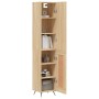 Aparador de madera contrachapada roble Sonoma 34,5x34x180 cm de , Aparadores - Ref: Foro24-3199084, Precio: 108,14 €, Descuen...