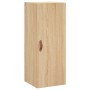 Aparador de madera contrachapada roble Sonoma 34,5x34x180 cm de , Aparadores - Ref: Foro24-3199084, Precio: 108,14 €, Descuen...