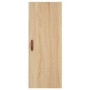 Aparador de madera contrachapada roble Sonoma 34,5x34x180 cm de , Aparadores - Ref: Foro24-3199084, Precio: 108,14 €, Descuen...