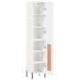 Aparador alto madera contrachapada blanco brillo 34,5x34x180 cm de , Aparadores - Ref: Foro24-3199115, Precio: 114,78 €, Desc...