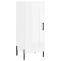 Aparador alto madera contrachapada blanco brillo 34,5x34x180 cm de , Aparadores - Ref: Foro24-3199115, Precio: 114,78 €, Desc...