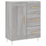 Aparador alto madera contrachapada gris sonoma 69,5x34x180 cm de , Aparadores - Ref: Foro24-3190011, Precio: 147,89 €, Descue...