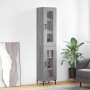 Aparador alto madera contrachapada gris Sonoma 34,5x34x180 cm de , Aparadores - Ref: Foro24-3199431, Precio: 108,13 €, Descue...