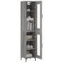 Aparador alto madera contrachapada gris Sonoma 34,5x34x180 cm de , Aparadores - Ref: Foro24-3199431, Precio: 108,13 €, Descue...