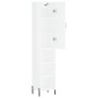 Aparador alto madera contrachapada blanco brillo 34,5x34x180 cm de , Aparadores - Ref: Foro24-3198987, Precio: 101,24 €, Desc...