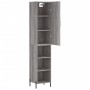 Aparador alto madera contrachapada gris Sonoma 34,5x34x180 cm de , Aparadores - Ref: Foro24-3198991, Precio: 95,00 €, Descuen...