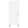 Aparador alto madera contrachapada blanco 34,5x34x180 cm de , Aparadores - Ref: Foro24-3199473, Precio: 101,30 €, Descuento: %