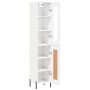 Aparador alto madera contrachapada blanco brillo 34,5x34x180 cm de , Aparadores - Ref: Foro24-3199499, Precio: 118,58 €, Desc...