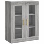 Aparador alto madera contrachapada gris sonoma 69,5x34x180 cm de , Aparadores - Ref: Foro24-3198655, Precio: 177,47 €, Descue...