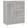 Aparador alto madera contrachapada gris sonoma 69,5x34x180 cm de , Aparadores - Ref: Foro24-3198655, Precio: 177,47 €, Descue...