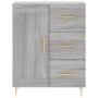 Aparador alto madera contrachapada gris sonoma 69,5x34x180 cm de , Aparadores - Ref: Foro24-3198655, Precio: 177,47 €, Descue...