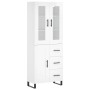 Aparador alto madera contrachapada blanco brillo 69,5x34x180 cm de , Aparadores - Ref: Foro24-3198683, Precio: 205,07 €, Desc...