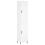Aparador alto madera contrachapada blanco 34,5x34x180 cm de , Aparadores - Ref: Foro24-3200145, Precio: 106,66 €, Descuento: %