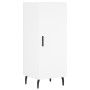Aparador alto madera contrachapada blanco 34,5x34x180 cm de , Aparadores - Ref: Foro24-3200145, Precio: 106,66 €, Descuento: %