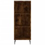Aparador de madera contrachapada roble ahumado 34,5x34x180 cm de , Aparadores - Ref: Foro24-3198998, Precio: 97,89 €, Descuen...