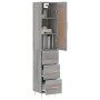 Aparador alto madera contrachapada gris Sonoma 34,5x34x180 cm de , Aparadores - Ref: Foro24-3200191, Precio: 113,23 €, Descue...